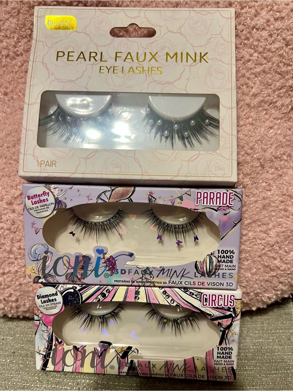 Pearl Faux Mink Eye Lashes - Black